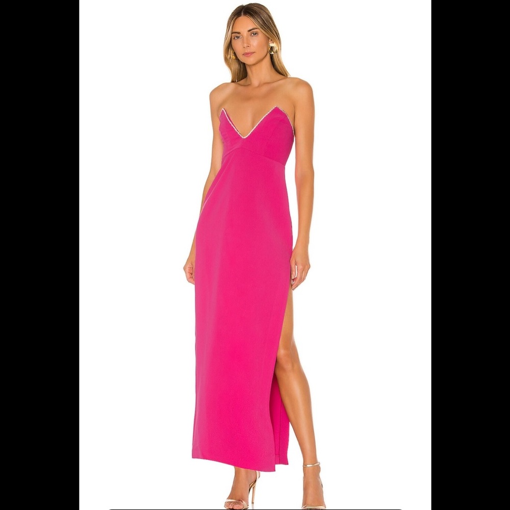 Revolve Tarry Gown in Fuchsia NDB Size XS